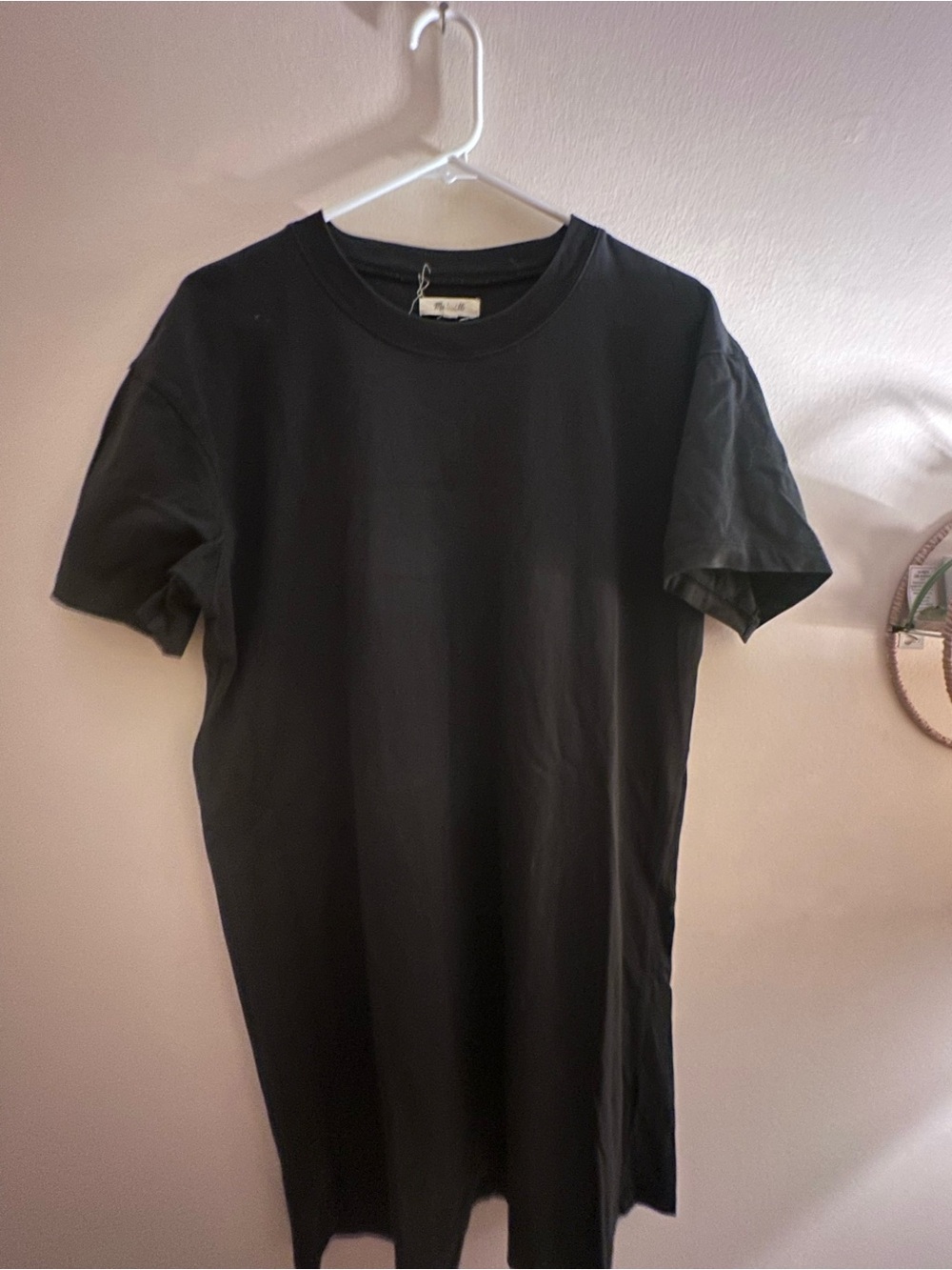 Madewell Black Short-Sleeve tshirt dress